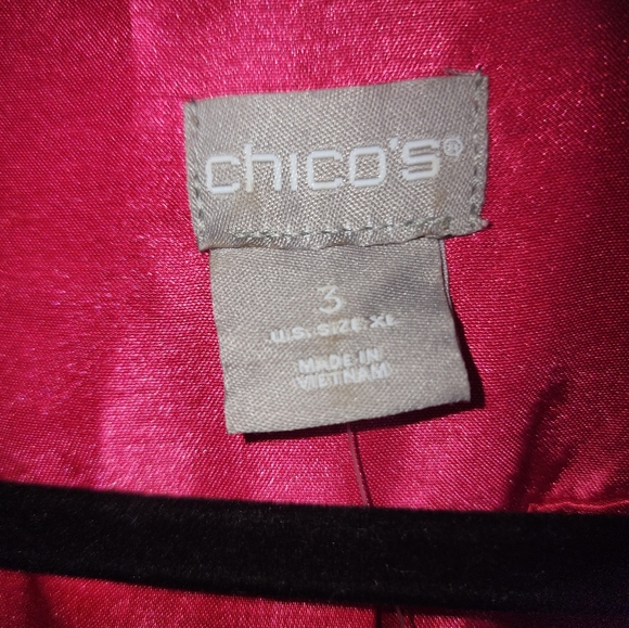 Chico's 2 Layer pink jacket XL - Picture 4 of 4